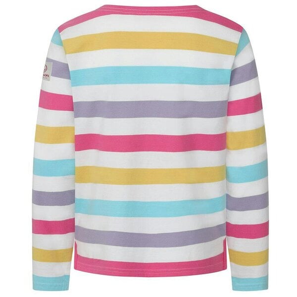 Lazy Jacks LJ97MC - Girls Long Sleeve Top - Pastel Stripe