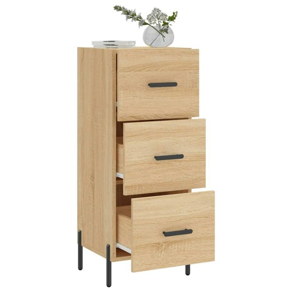 Berkfield Sideboard Sonoma Oak 34.5x34x90 cm Engineered Wood