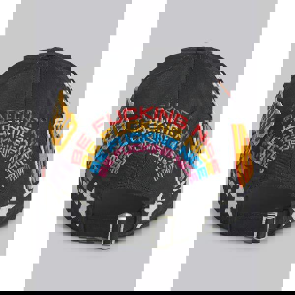 Dsquared Traveller Patchwork Cap   in  Black