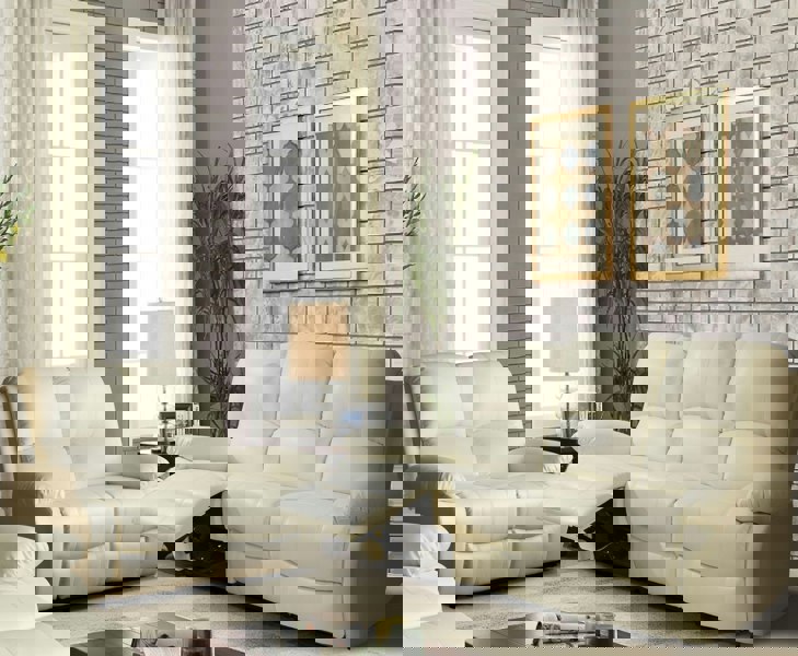 Comfy Living Milan Reclining Luxury Faux Leather Sofa Set - Indulge in the Ultimate Comfort and Style for Your Living Room