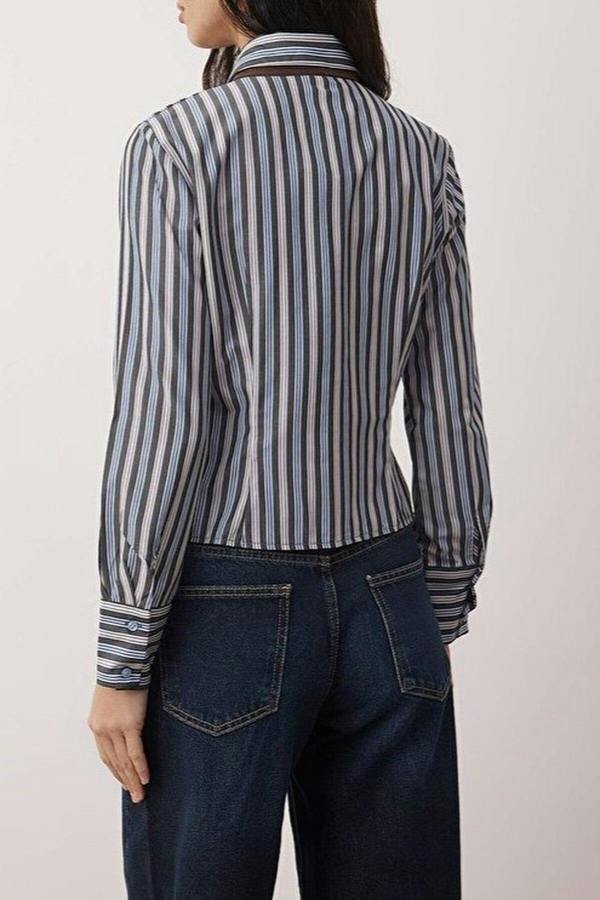 WOVCOR Striped Shirt with Tie