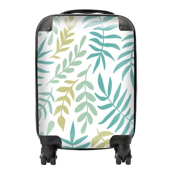 Warren Reed Multicolor Leafs And Branches Suitcase