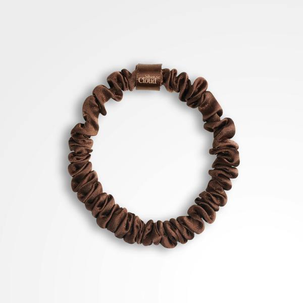 Silver Cloud Beauty Silver Cloud Skinny Hair Scrunchie Chocolate 5 Pack