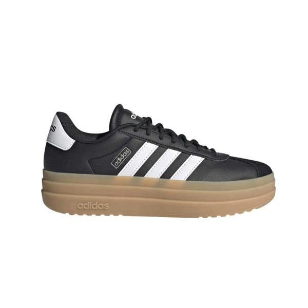 Adidas Womens/Ladies Court Bold Leather Trainers - Black/White/Gum - 