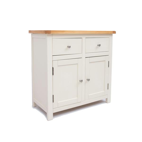 Cabinet Bits Maggiori Off White 2 Drawer 2 Door Sideboard Chrome Knob