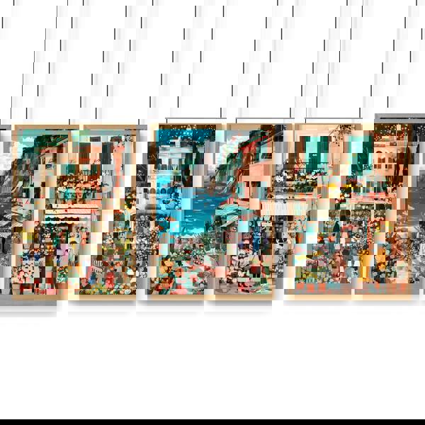 Paintings Living Room | Set of 3 Italian Lifestyle Wall art Prints