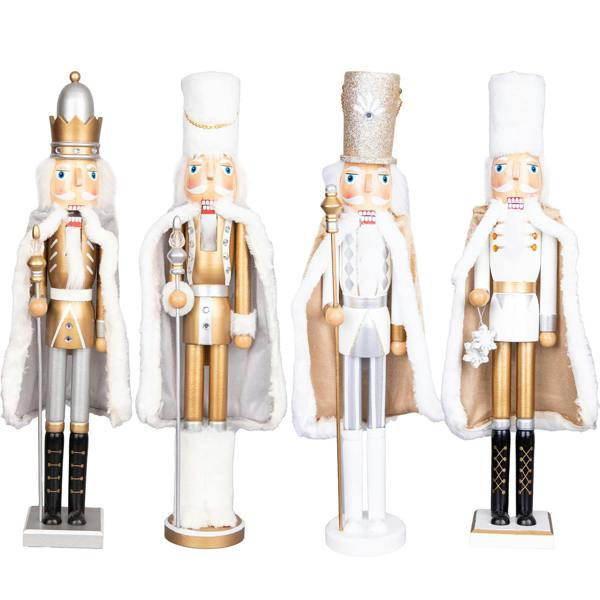 50cm Wooden Nutcracker Christmas Ornament, Hand Painted Wood Festive Figure for Indoor Display image 6