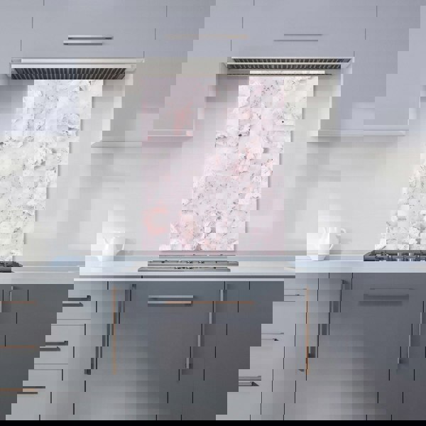 Warren Reed - Designer Pale Pink Quartz Effect Kitchen Splashback