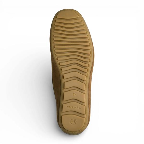 Tamaris Men's Brown Suede Moccasin Loafers