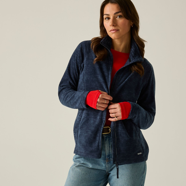 Regatta Womens Mayse Full Zip Fleece Jacket - Navy