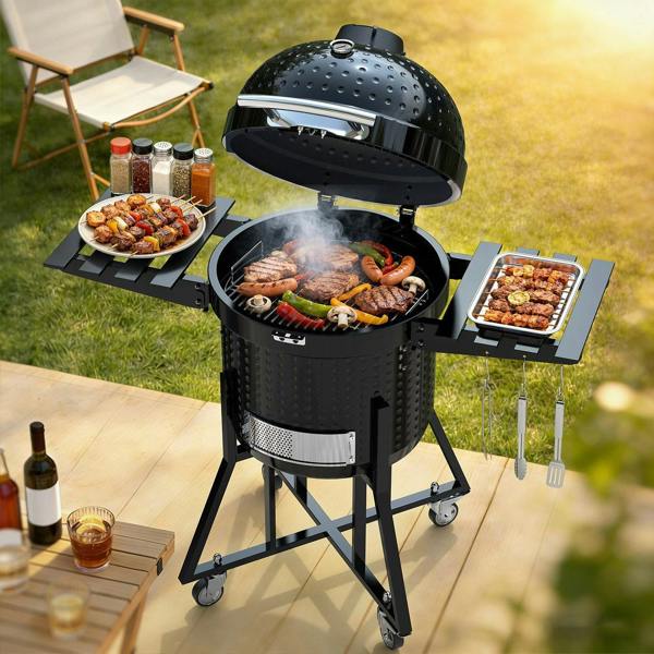 Groundlevel Kamado Charcoal Garden BBQ Grill