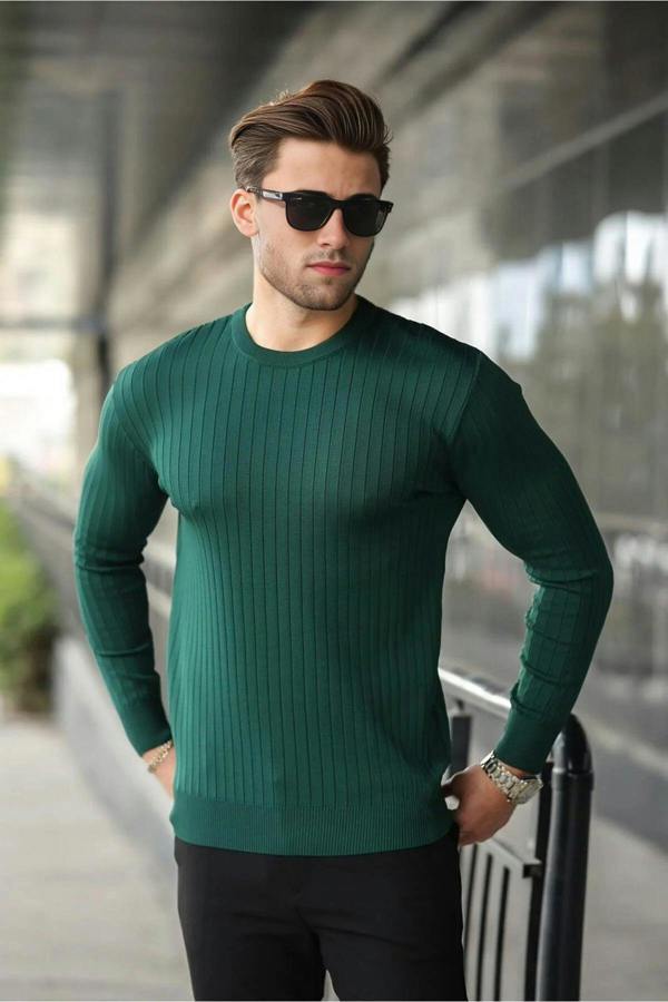 WOVCOR Crew Neck Long Sleeve Men's Sweater