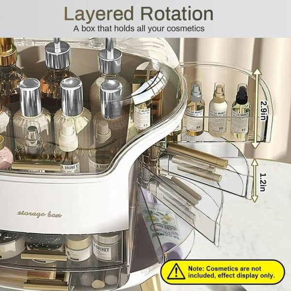 smartbies Large Capacity Makeup Storage Organiser Box