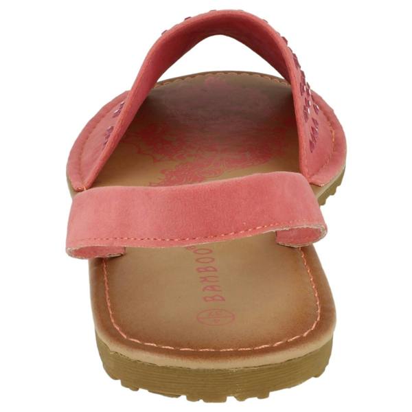 Spot On Ladies Spot On Elasticated Slingback Open Toe Flat Sandals