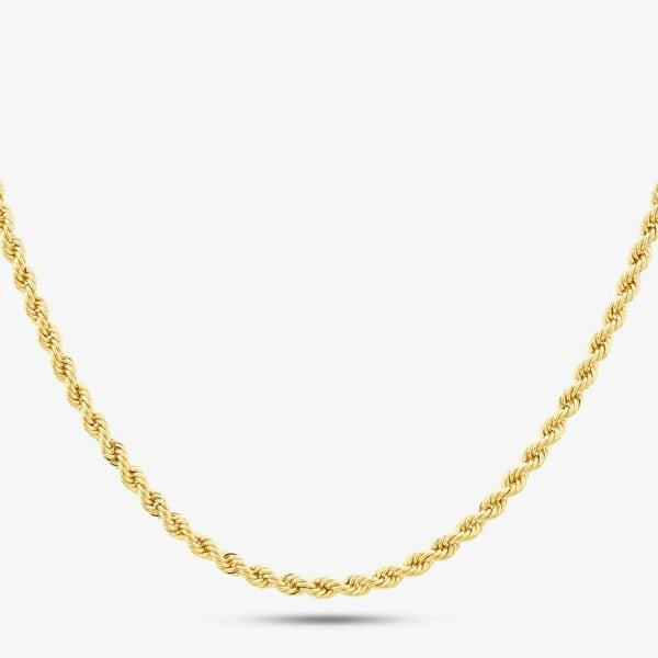 T. H. Baker 9ct Yellow Gold Rope Chain HLRP-320-9Y
