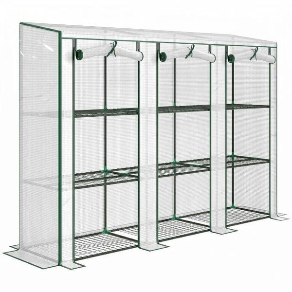 Bobobiy 46 x 215cm Nine-Shelf Greenhouse