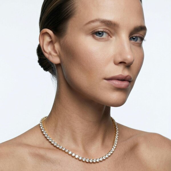 Uchi & Soto Shikaku Gold Stone Tennis Necklace