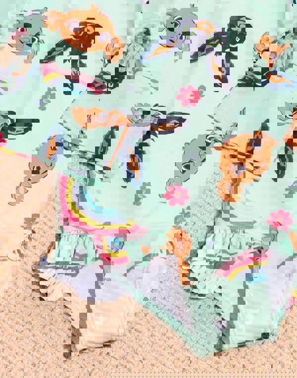 Bing Bunny Girls Blue Pastel Multi-Character Print 1 Piece Swimming Costume