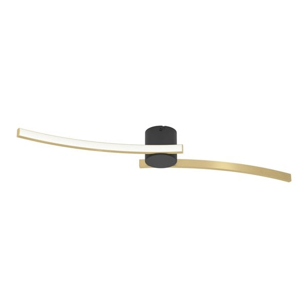 EGLO Aieta Black And Brushed Brass Minimalist Ceiling Light