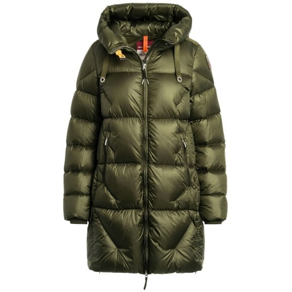 Parajumpers Janet Rosemary Green Long Down Jacket S