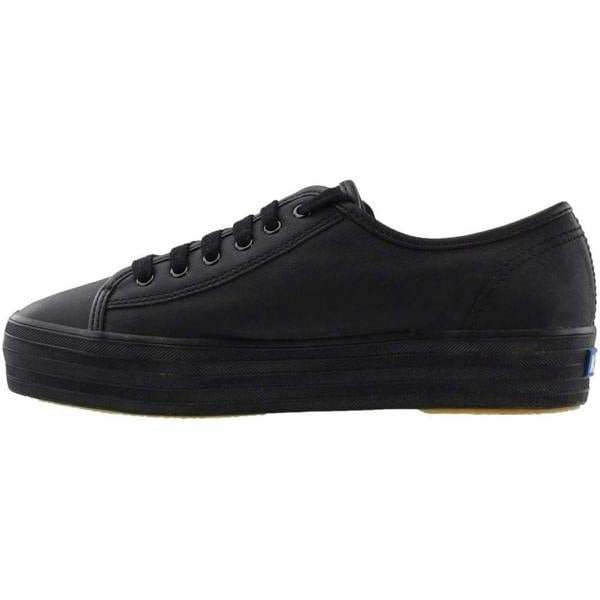Keds Triple Kick Leather Black/Black - Black/Black - Size - 6