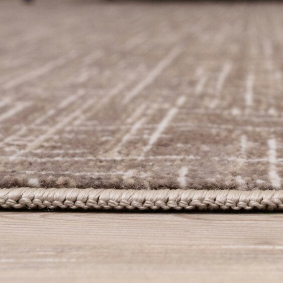 The Rugs Rustic Beige Scandi Design Rug