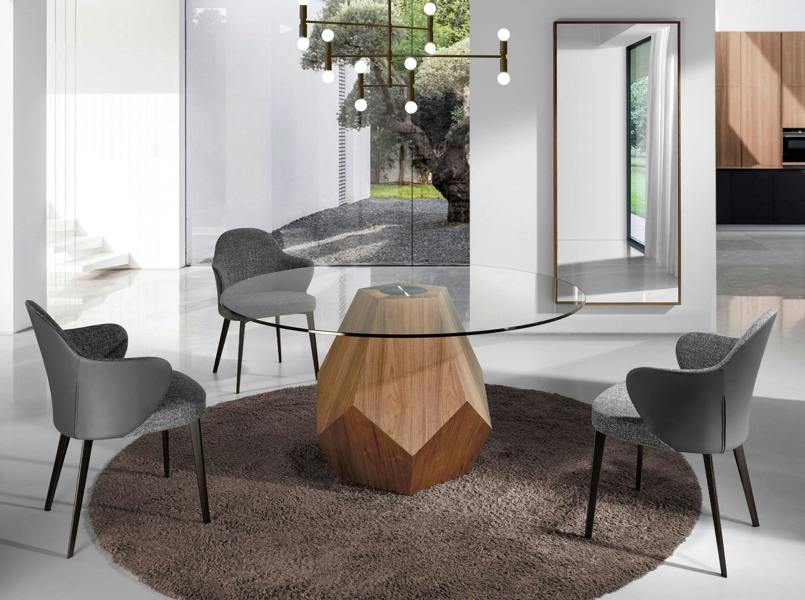 Angel Cerdá Dark Grey Fabric and Leatherette Chair 4102