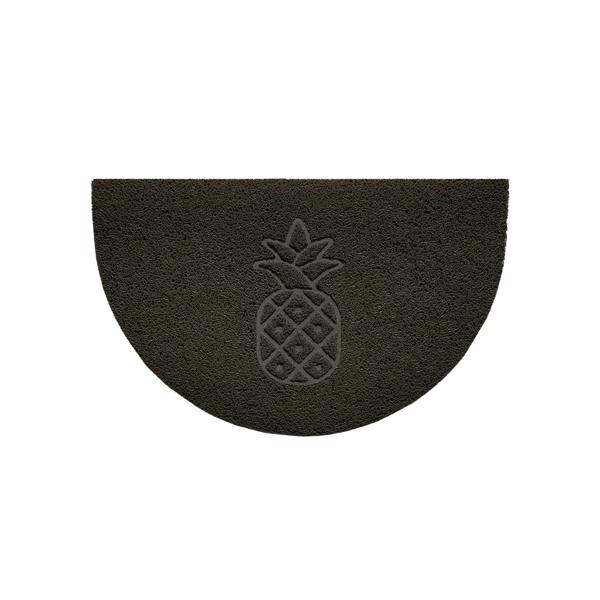 Nicoman Pineapple Embossed Halfmoon Indoor/Sheltered Outdoor Spaghetti Doormat