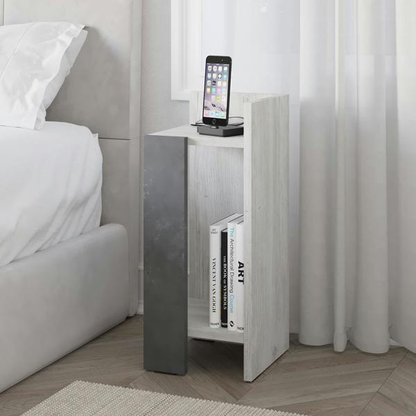 Decortie Elos Modern Narrow Bedside Table Right Module 25x25x60cm