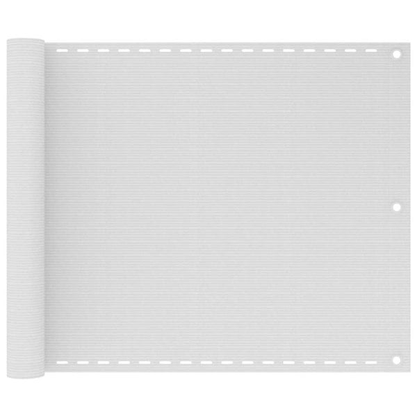 Berkfield Balcony Screen White 75x300 cm HDPE