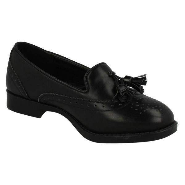 Spot On Girls Spot On Brogue Detail School Shoes
