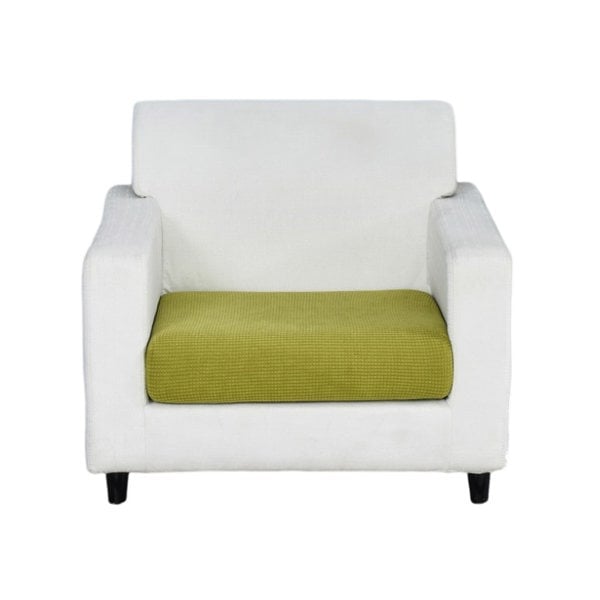 Anyhouz Anyseat Sofa Cover Green Polyester Thick Stretchable Cushion For Living Room 1Pc Normal Size 225-275cm