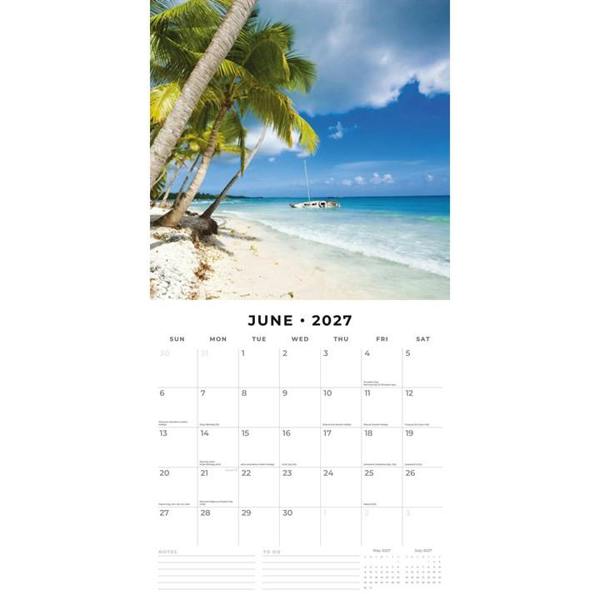 The Caribbean Calendar 2027, Wall Calendars, Month To View, Travel, Gift