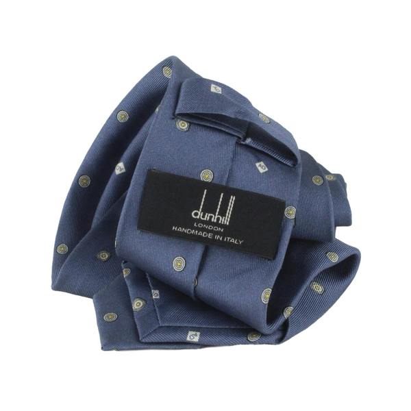 Dunhill silk tie in a monogram pattern
