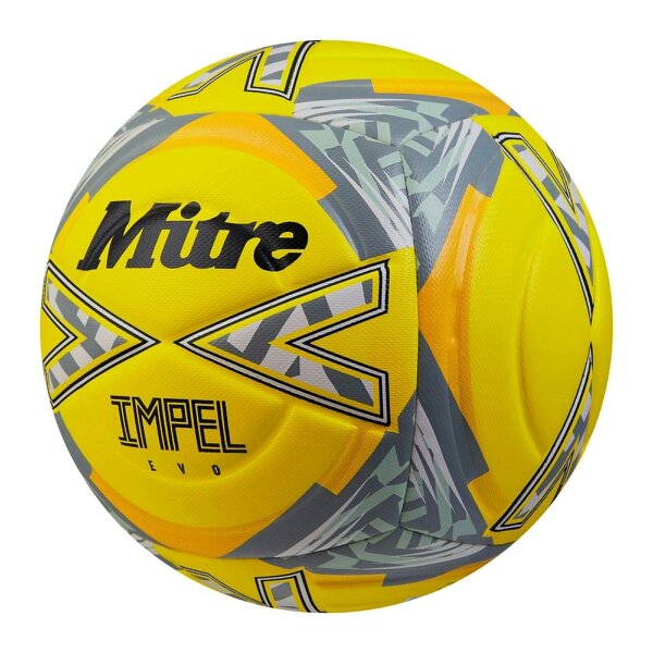 Mitre Impel Evo 24 Football Training Ball Yellow Sizes 4-5