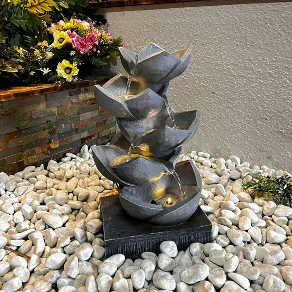Tranquillity Water Features Lotus Leaf Contemporary Water Feature