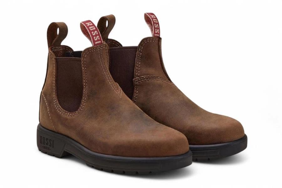 Rossi Boots Rossi 303 Endura Tan Brown Leather Chelsea Boots