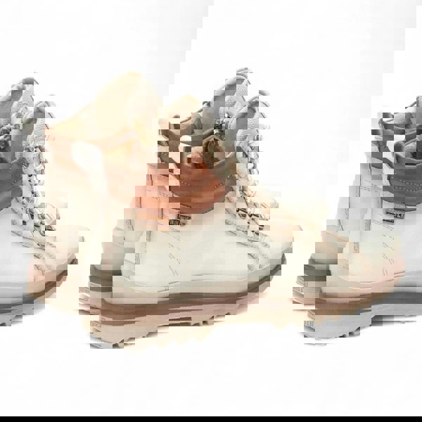 Pikolinos Vigo - Women’s Nata White Leather Ankle Trainers Boots