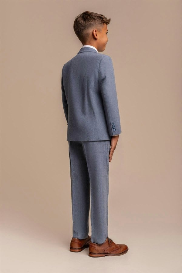 House of Cavani Wells Blue Boys Three Piece Suit