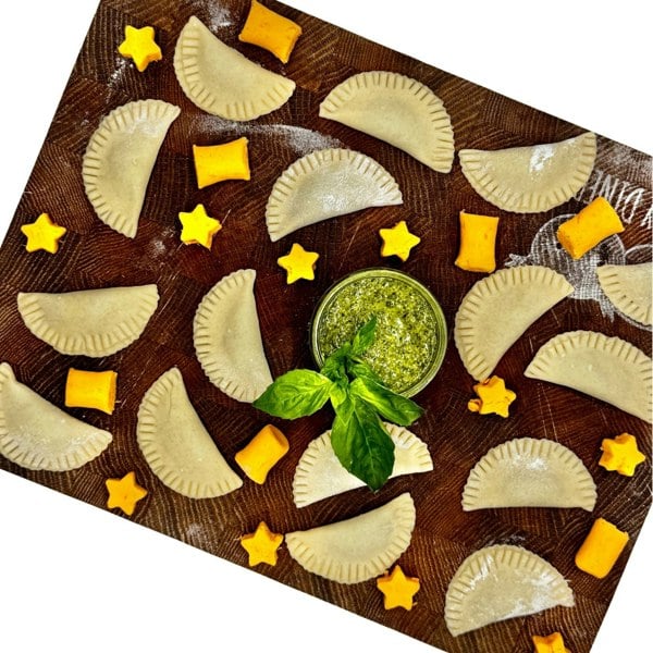 Stroodles Eco Tableware ‘Pesto Pasta and Gnocchi’, Growing and Recipe Eco-kit