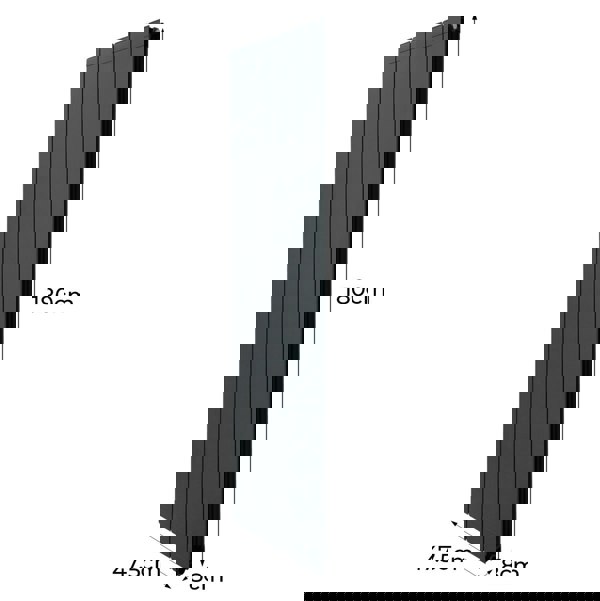 Monstershop Aluminium Radiator – 1800mm x 475mm – Anthracite Grey