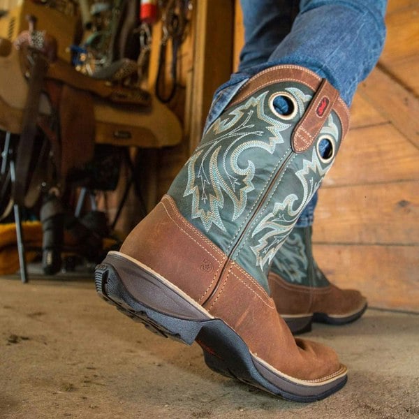 Durango Rebel Leather Men's Saddlehorn/Clover Boots