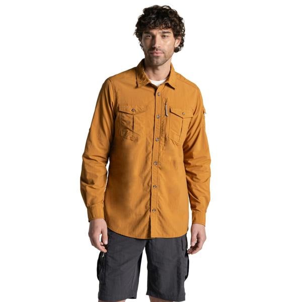 Craghoppers Mens Adventure III Nosilife Long-Sleeved Shirt - Deep Henna - 
