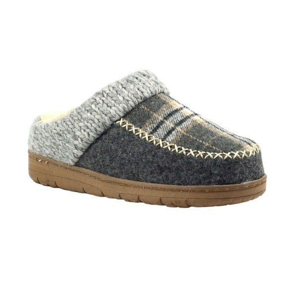 Lunar Womens Emblaze Slippers - Grey