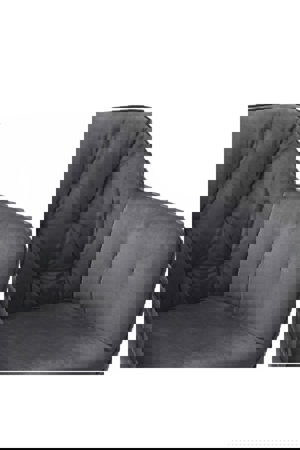 Living and Home Velvet Upholstered Dining Chair Dressing Chair Nail Chair 86cm