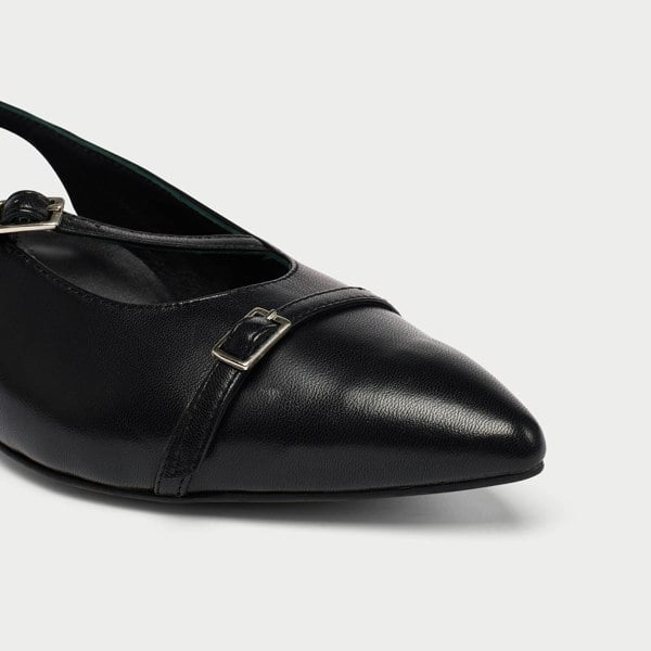 Calla Paloma Shoes - Black Leather