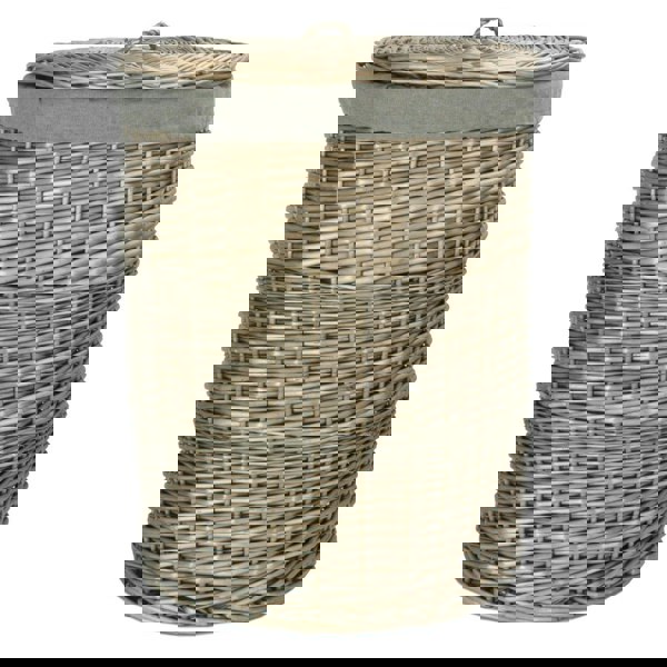 Round Laundry Wicker Basket