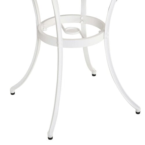Wyld Haus Safa 3 Piece Elegant Aluminium Garden Bistro Set In White