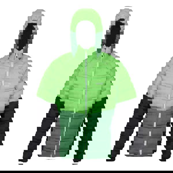 Regatta Mens Harrock II Baffled Padded Jacket - Jasmine Green/Field Green - 