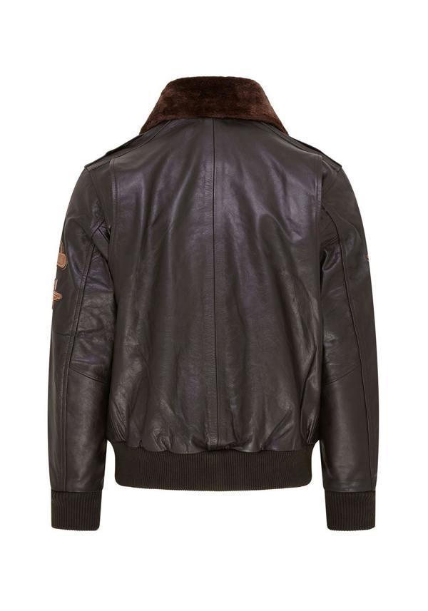 Infinity Leather Mens Leather US Air Force Bomber Jacket- Lieksa